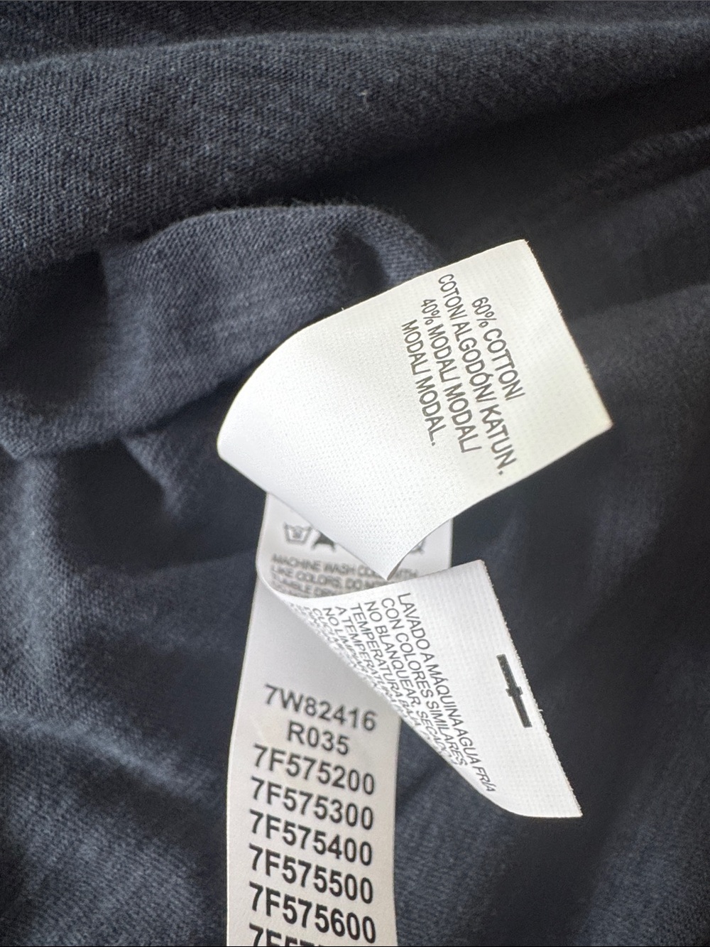 Lucky Brand Dark Navy Peacock Embroidered Tank Top - - Picture 8 of 8